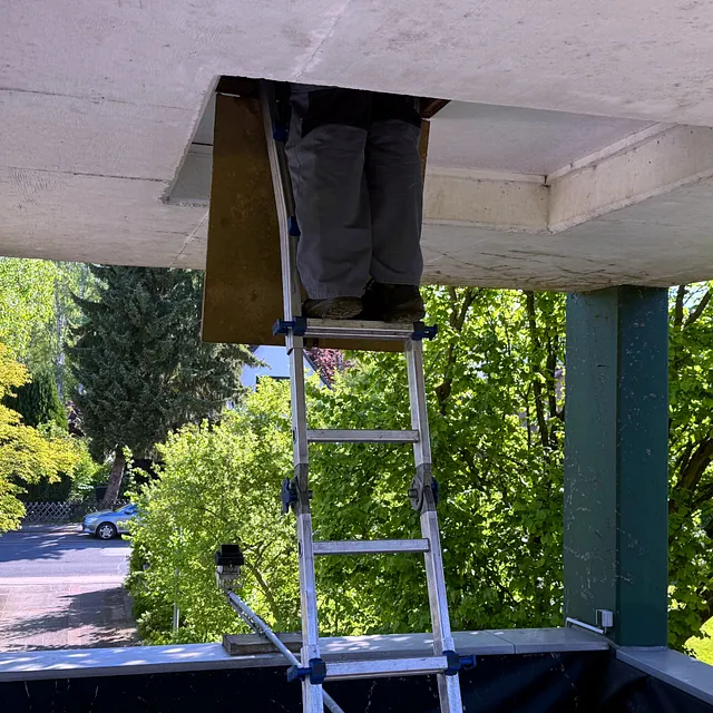 Arbeiten im Glockenturm